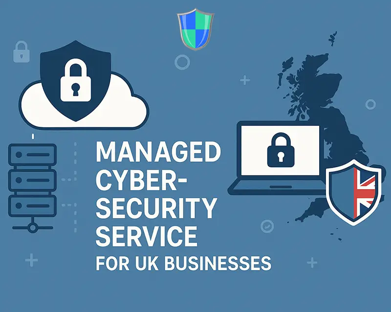 Business team reviewing outsourced cybersecurity strategy